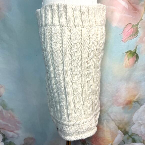 Everest Designs Handmade In Nepal Cream Cable Knit 100% Wool Skirt - Picture 4 of 7